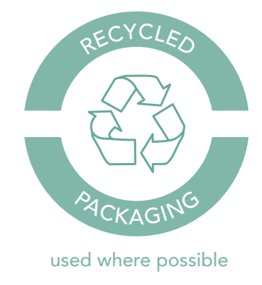 Recycle packaging is used where possible